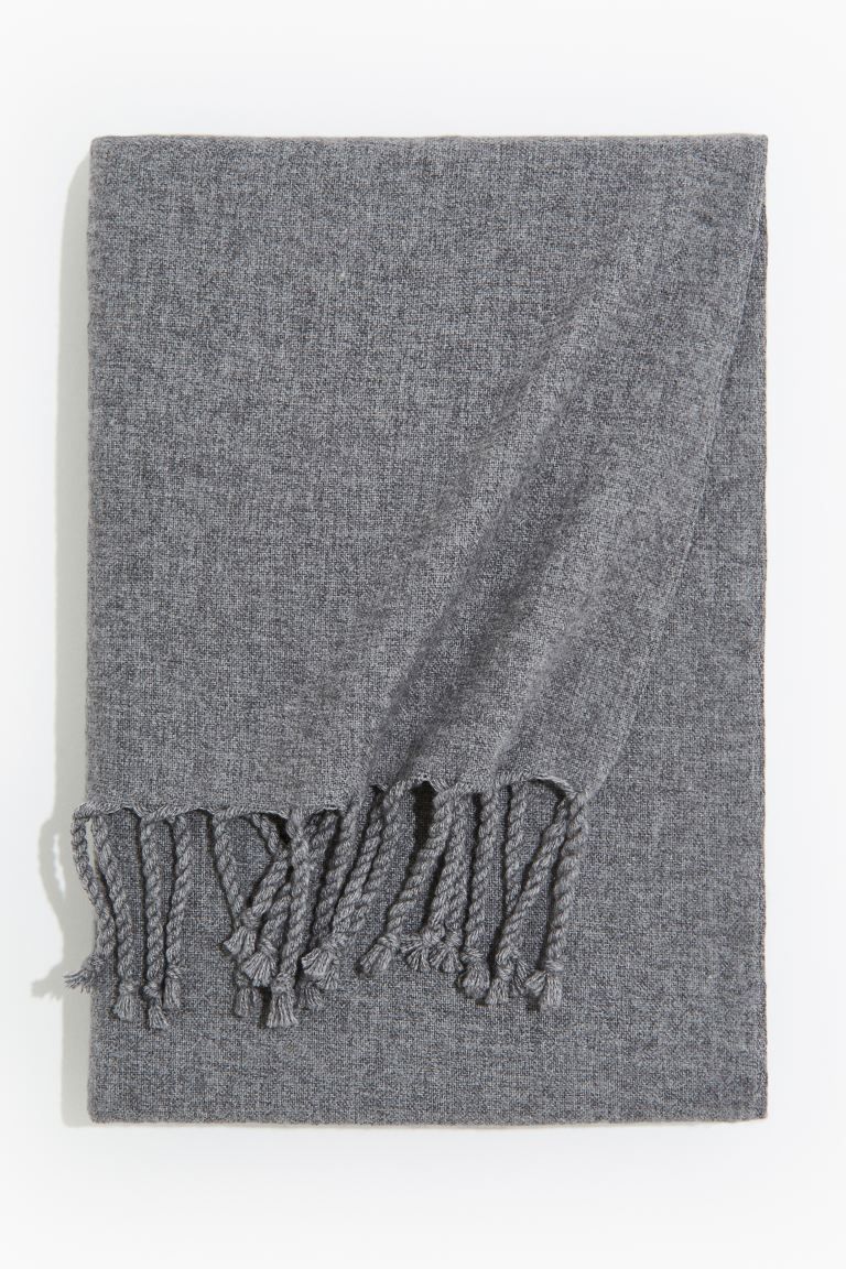 Wool-blend Throw - Gray - Home All | H&M US | H&M (US + CA)
