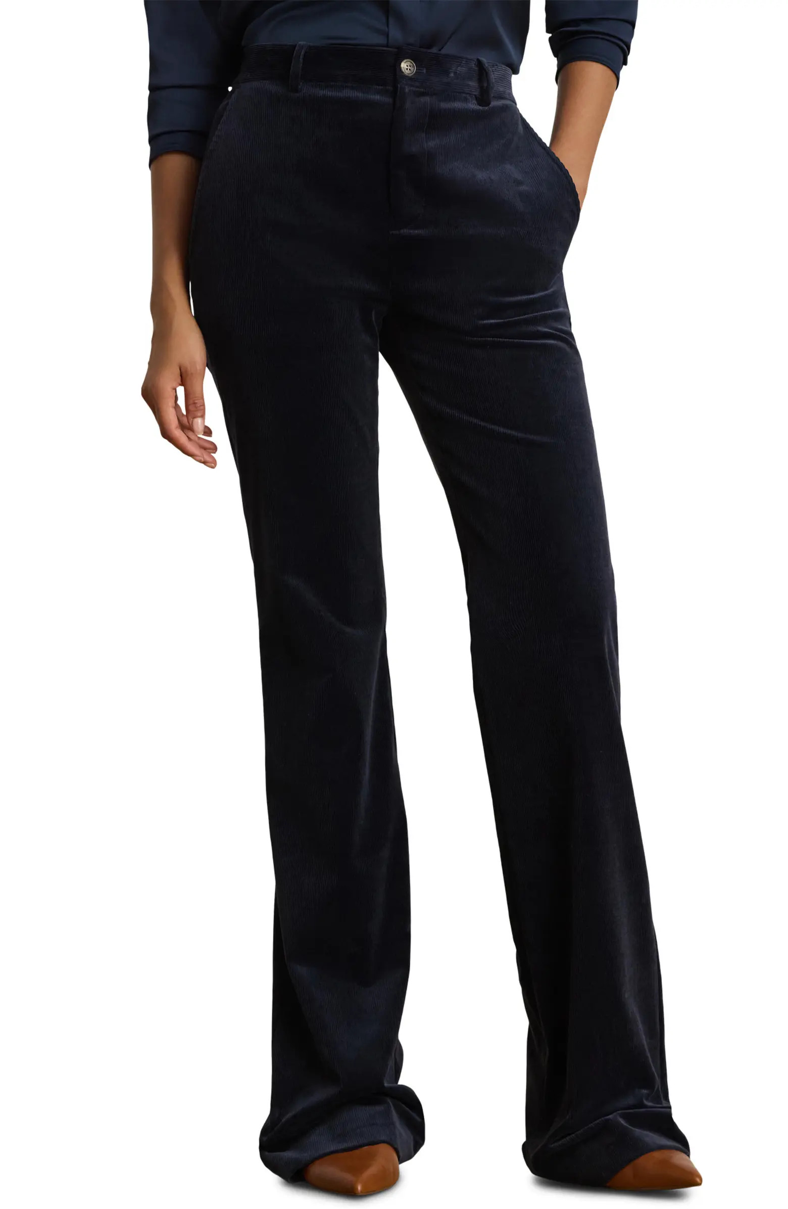 High Waist Flare Corduroy Pants | Nordstrom