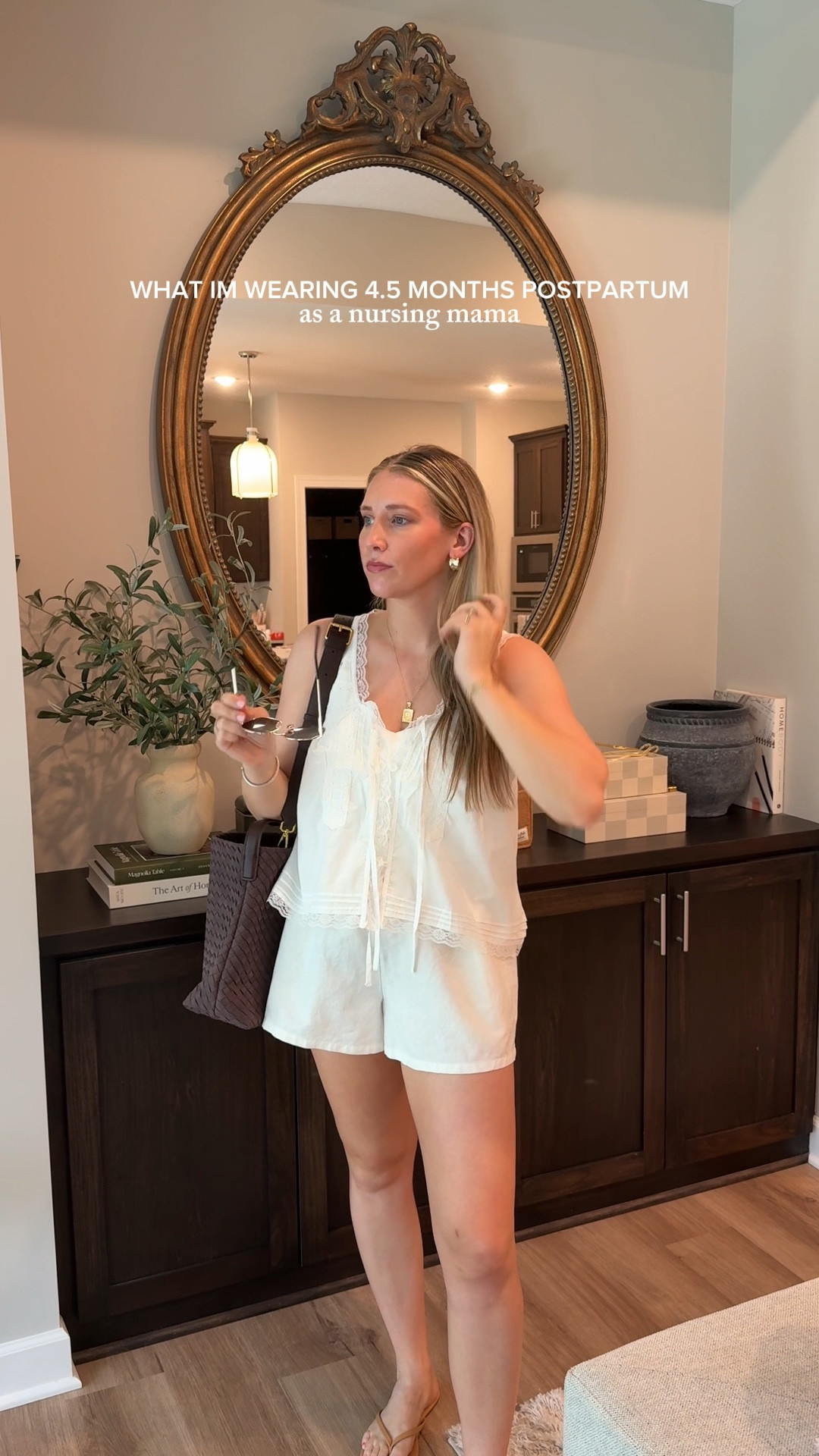 Loving a monochromatic moment 🫶🤍
Medium nursing tank
Medium tank
Medium bottoms 

#LTKStyleTip #LTKBaby
