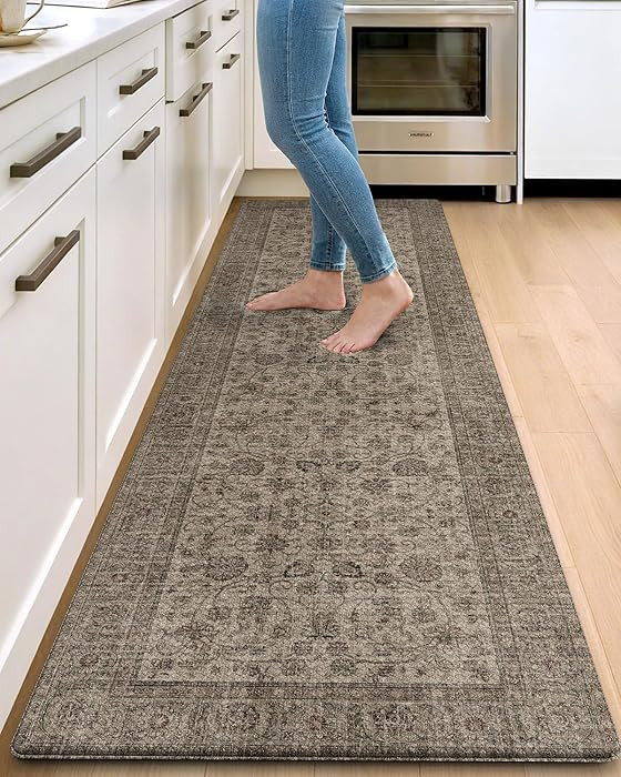 DEXI Kitchen Mats for Floor Cushioned, 23x86 Long Rubber Runner Rug Non Slip, Large Waterproof So... | Amazon (US)