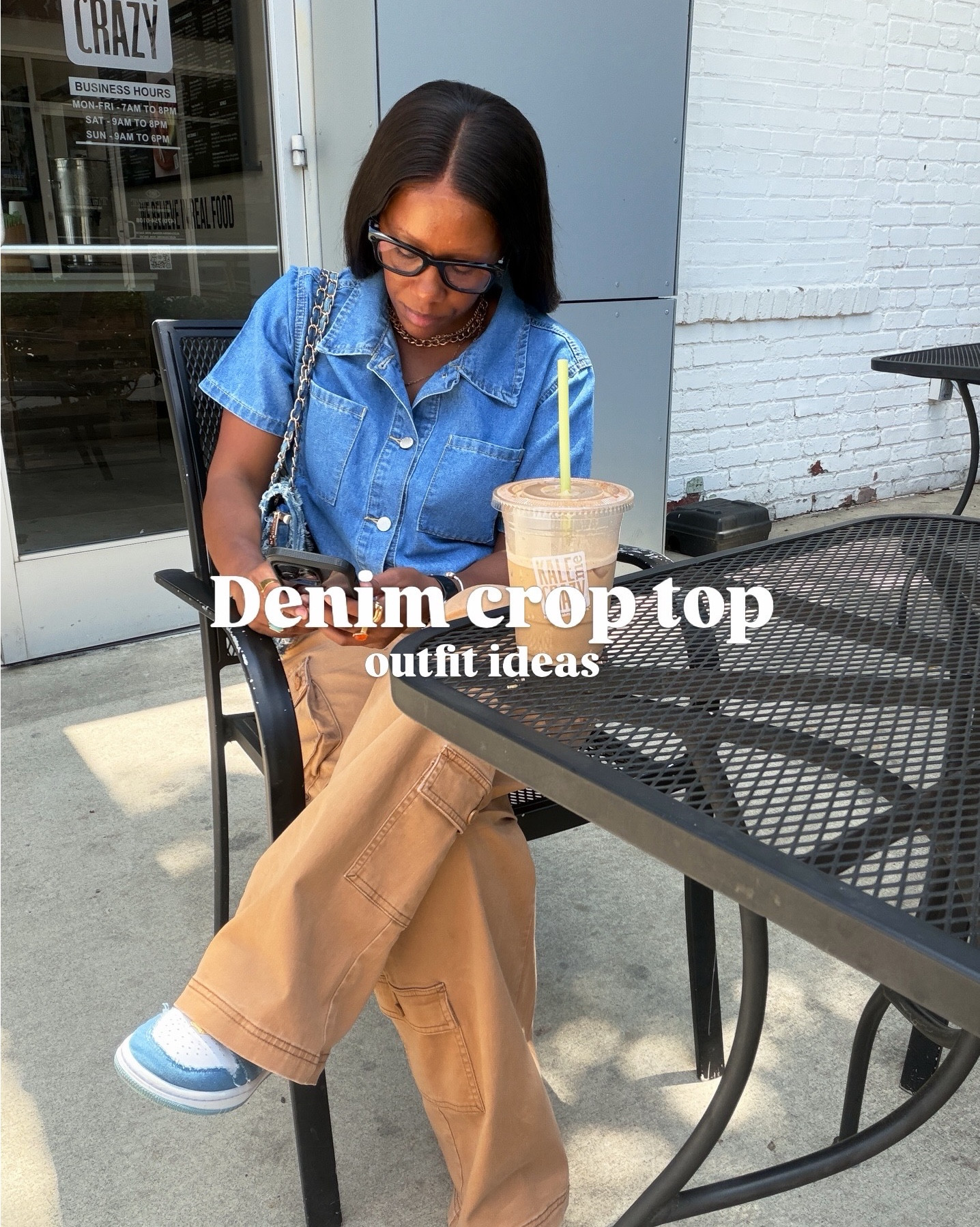 Denim crop top outfit ideas

#LTKootd #LTKPetite #LTKOver40