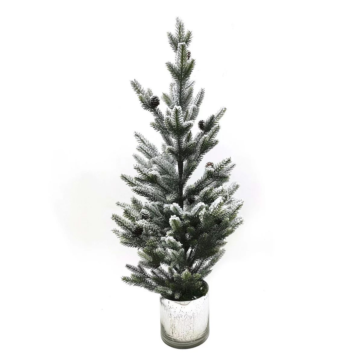 St. Nicholas Square® Artificial Flocked Tree in Glass | Kohl's