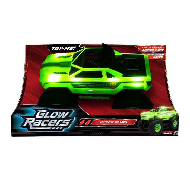 Maxx Action Glow Racers Hyper Climb Motorized Monster Truck Toy Vehicle | Target