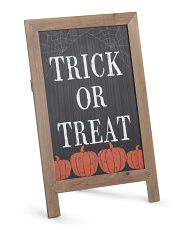 19x30 Trick Or Treat Sign With Stand | TJ Maxx