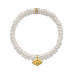 Evil Eye Pearl Color Karma Bracelet | Sequin
