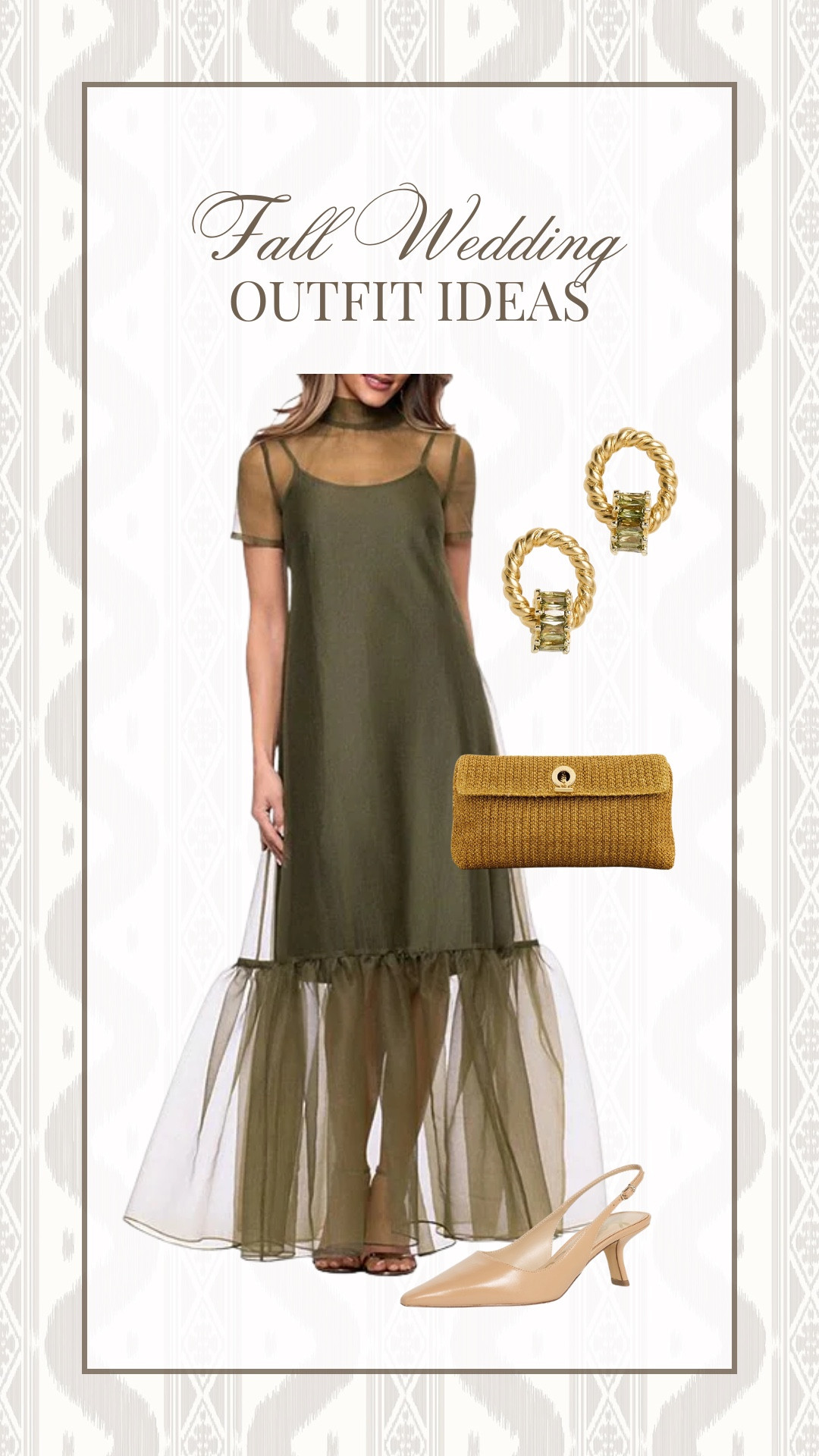 Fall wedding guest outfit idea!

Fall wedding // wedding guest outfit