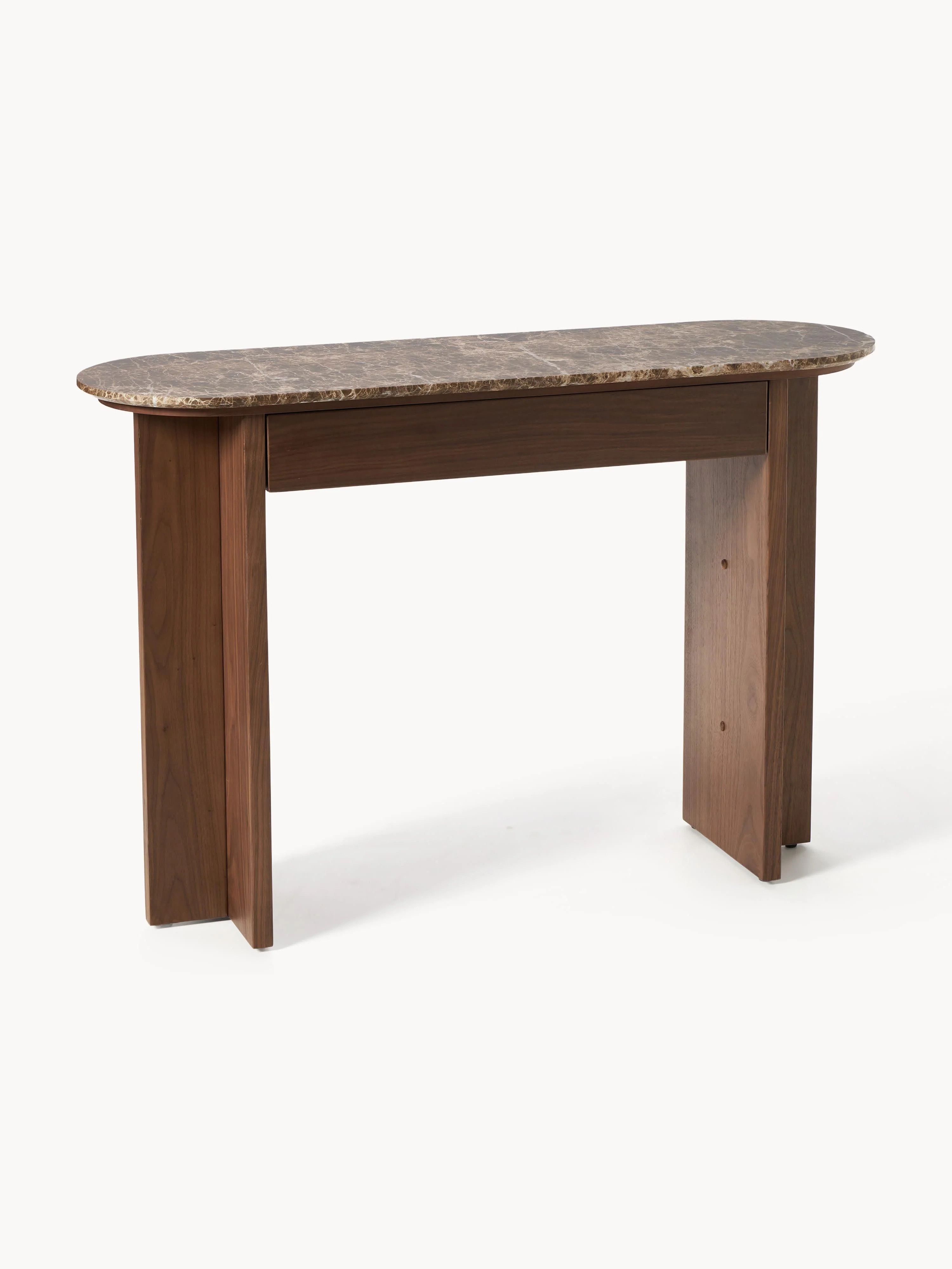 Wooden Console Table Zumi with Marble Top | Westwing UK
