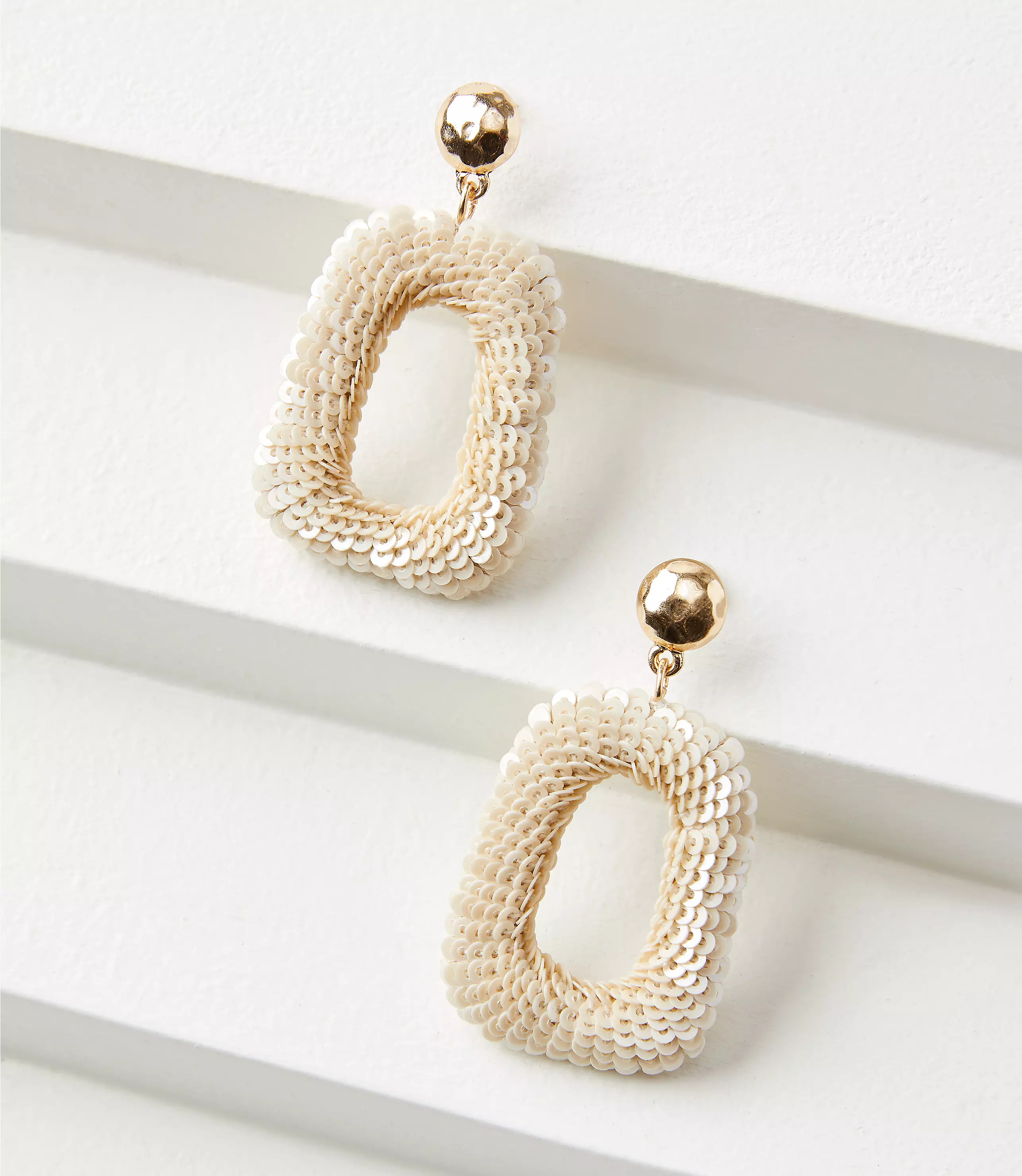 Sequin Statement Earrings | LOFT