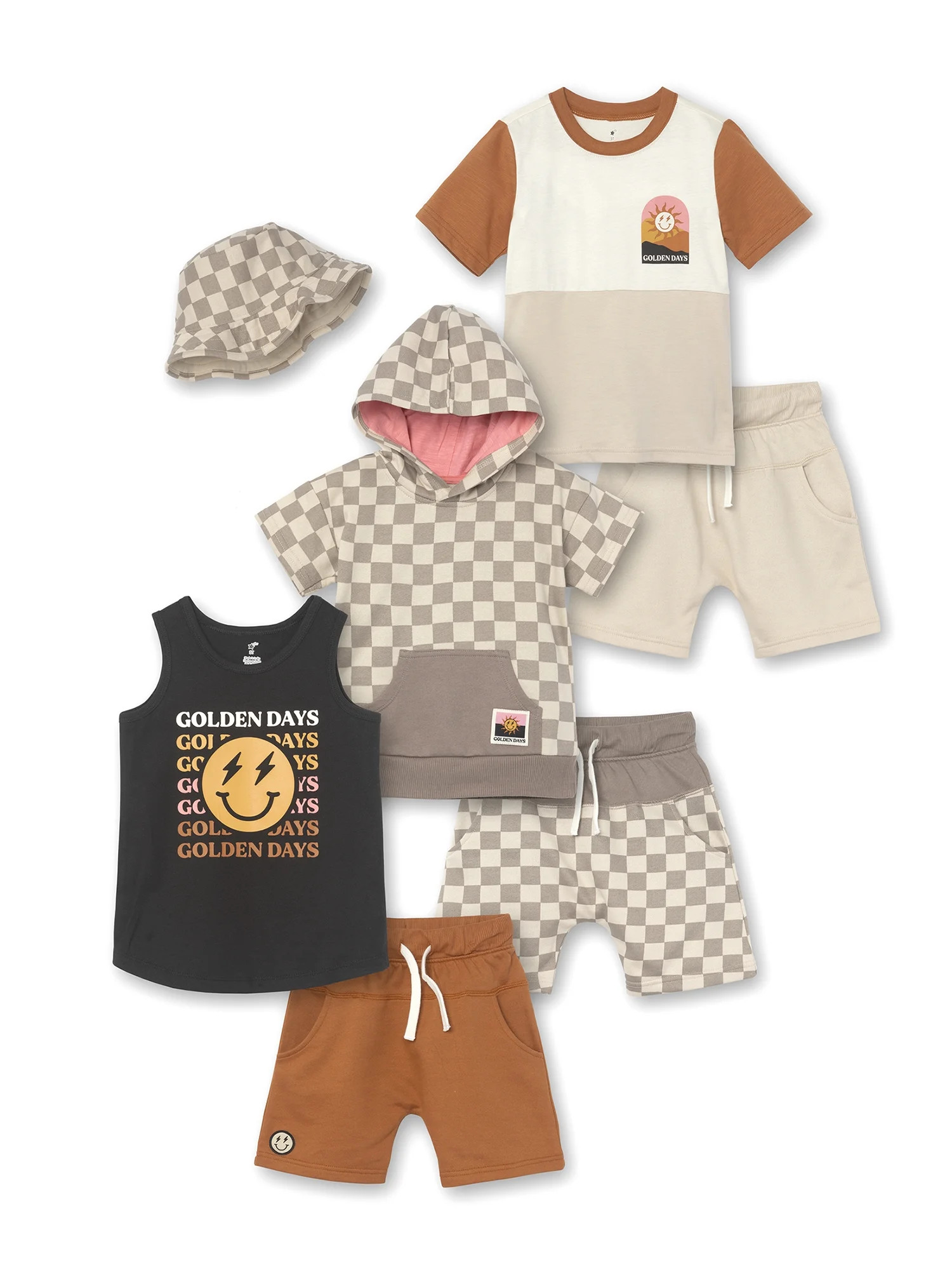 Little Star Organic Toddler Boy 7Pc Outfit Set, 12M-5T | Walmart (US)