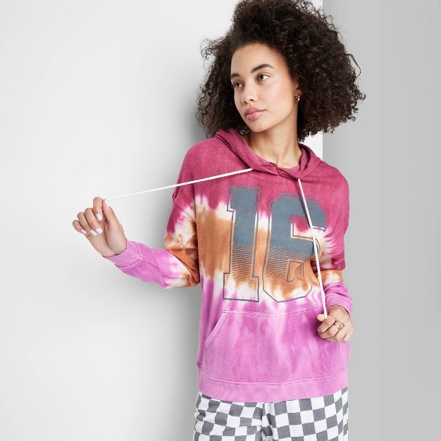 Women's Ascot + Hart Hooded Tie-Dye Graphic Sweatshirt | Target