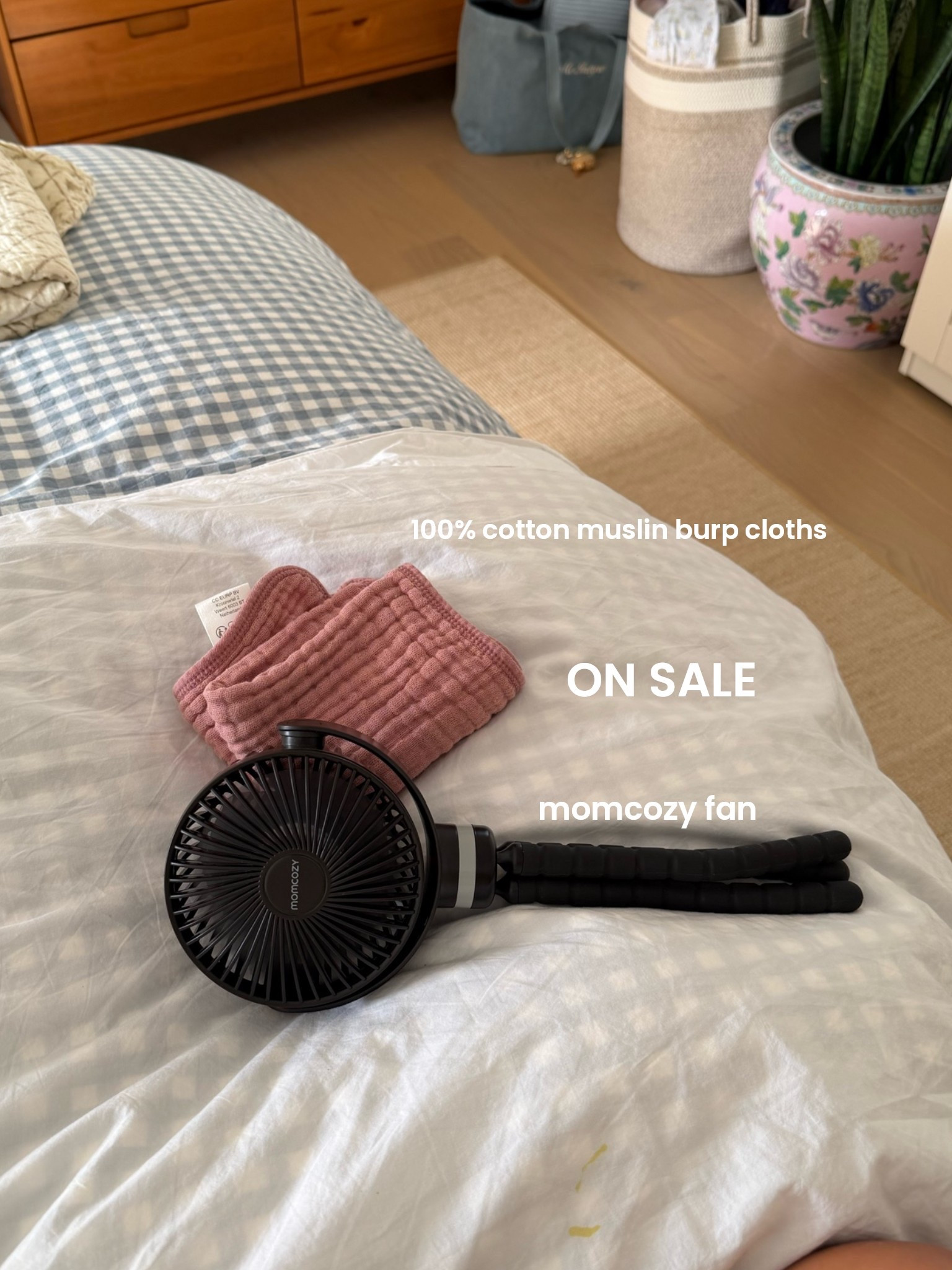 [10/7/26] on sale at amazon!!! this fan was highly recommended by my audience - used l during labor and while at home when I get hot. Linking other favorites for postpartum and baby William on sale! Ends today.