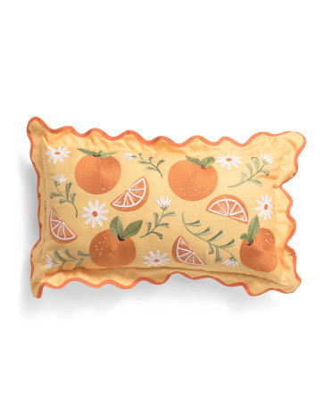14x24 Fruity Fresh Oranges Pillow | Polyester | Marshalls