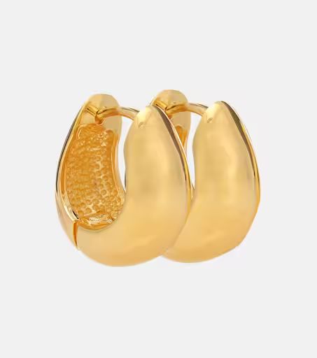 Hinged Hoops 18kt gold-plated earrings | Mytheresa (UK)