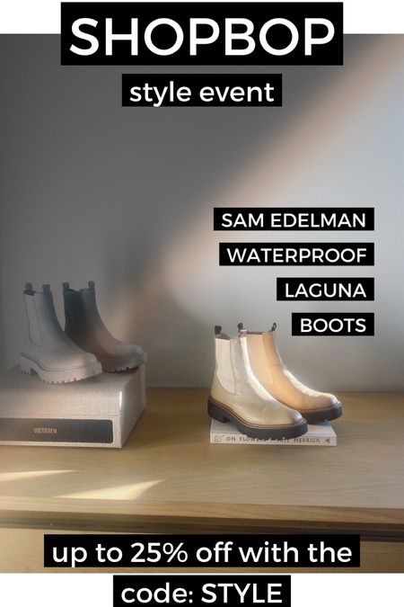 SHOPBOP STYLE EVENT, Chelsea Boots, Waterproof Boots

Sam Edelman Laguna Boots

#LTKshoecrush #LTKsalealert #LTKSeasonal