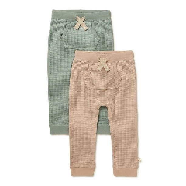 easy-peasy Baby and Toddler Boy Waffle Jogger Pants, 2-Pack, Sizes 12M-5T | Walmart (US)