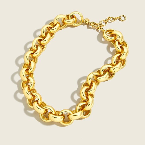 Chunky gold chain necklace | J. Crew US