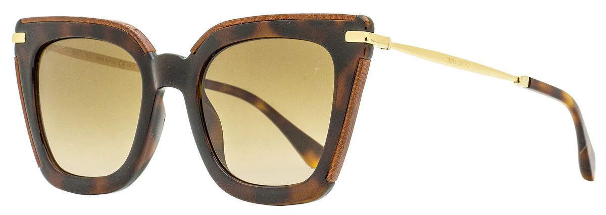 Jimmy Choo Women's Square Sunglasses Ciara/G/S OCYHA Havana/Gold 52mm | Shop Premium Outlets