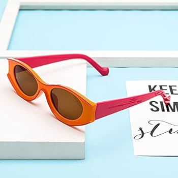 Laiqian Vintage Oval Cat Eye Sunglasses for Women Men | Amazon (US)