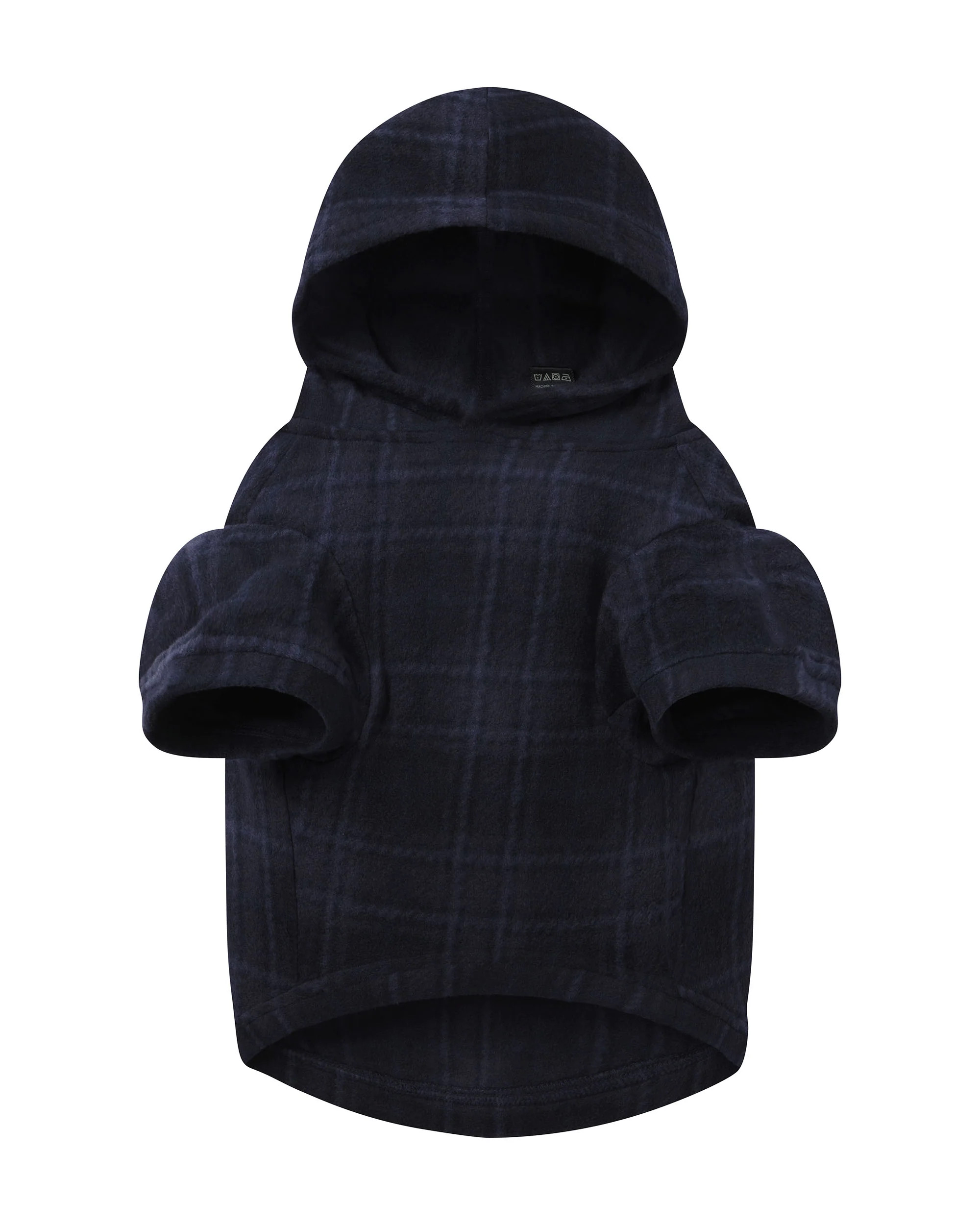 FLEECE SLEEP PET HOODIE | MIDNIGHT BLUE PLAID | SKIMS (US)