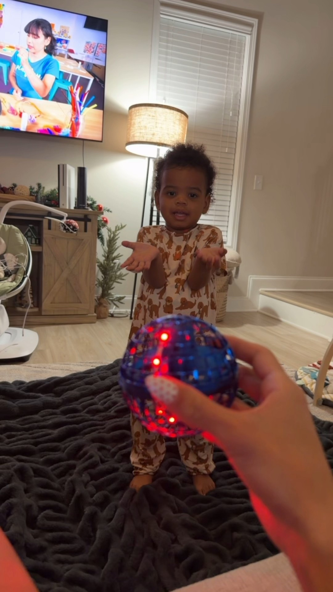 Our twin boys grabbed this toy at Walmart and I thought it was just a regular light-up ball… but nope. It ended up being the coolest little thing ever!!!! It’s originally for 6+ but our 1 year old loves it too!! 

#LTKCyberWeek #LTKKids #LTKGiftGuide