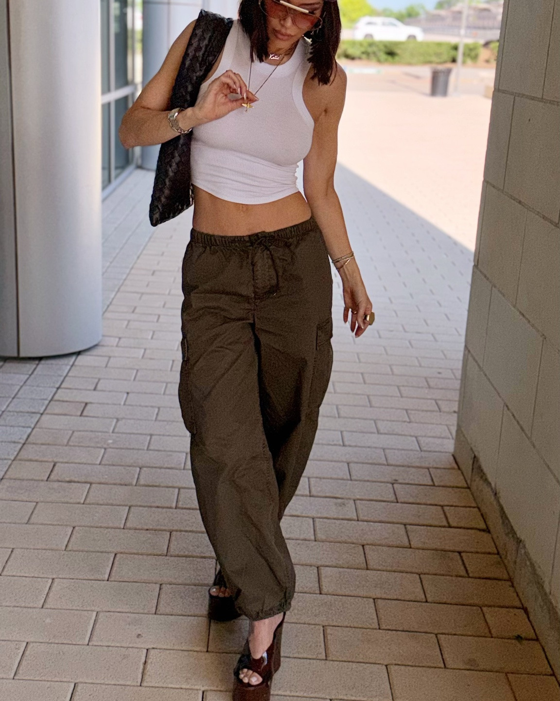 This is quickly becoming one of my favorite warm weather combinations! Lightweight cargo pants or balloon trousers and a simple top. I have linked some of my favorite breathable pants, casual tops (with sleeves and different lengths).
Summertime styling is hard when you can't layer, but playing with accessories and shoes is a quick way to up your game. Found these Chloe's on the resale market, but linked a pair that is consuming my thoughts.
#nakedwolf @Aritzia @Revolve #bottegavenetta

#LTKfitnessgoals #LTKmomlife #LTKdayinmylife
