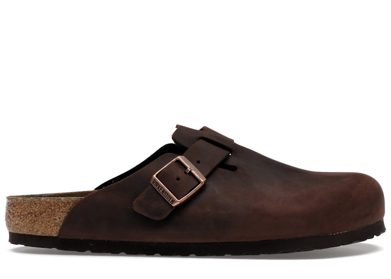 Birkenstock Boston Soft Footbed Oiled Leather Sneakers in Habana Brown | StockX