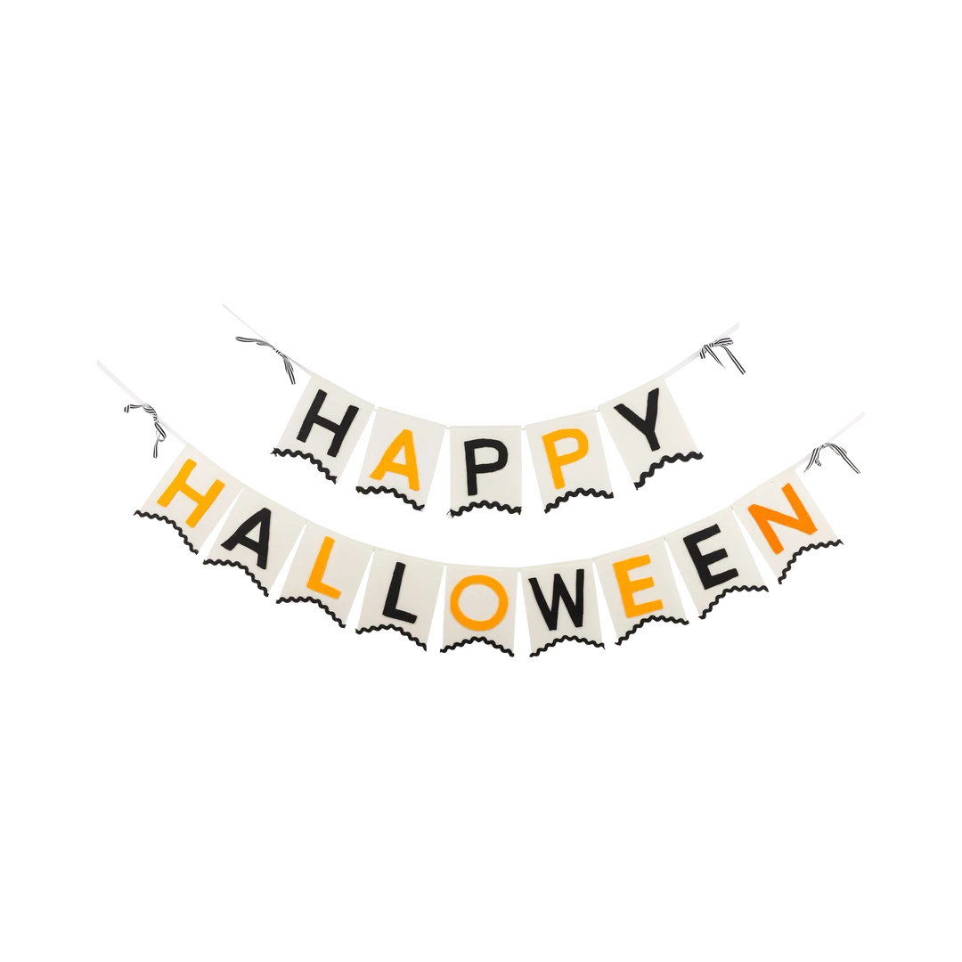 Felt Happy Halloween Banner | My Mind's Eye