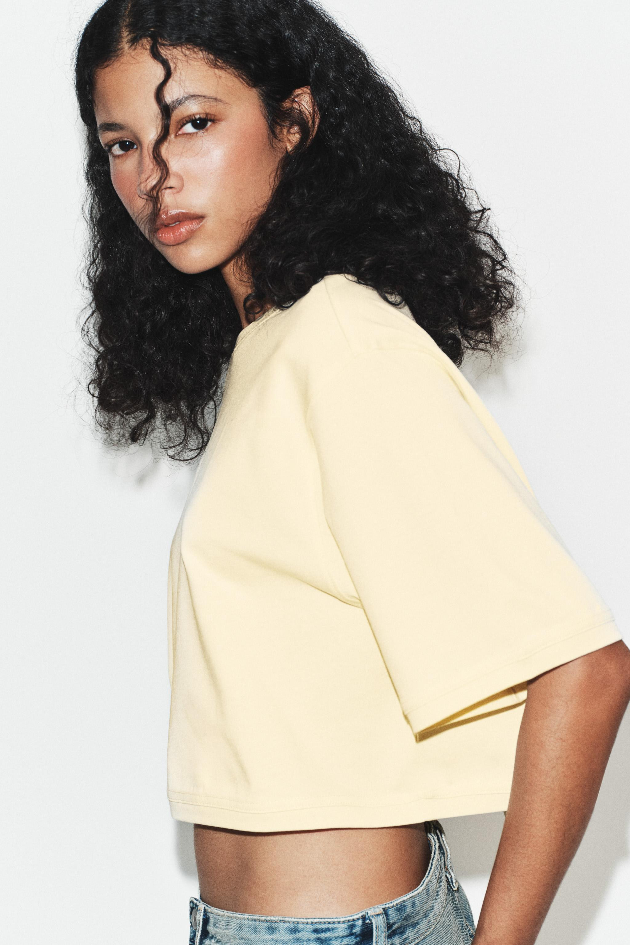 OVERSIZE CROP T-SHIRT | Zara DE