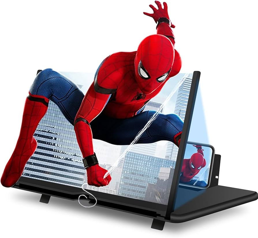 14" Screen Magnifier for Cell Phone,3D HD Phone Screen Amplifier with Foldable Stand Holder,Magni... | Amazon (US)