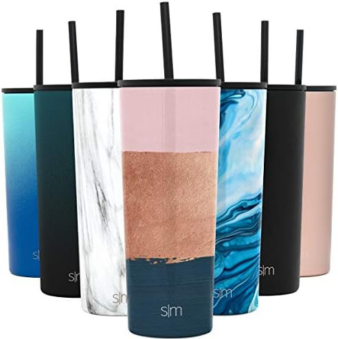 Simple Modern Classic Insulated Tumbler with Straw and Flip Lid Stainless Steel Water Bottle Iced... | Amazon (US)