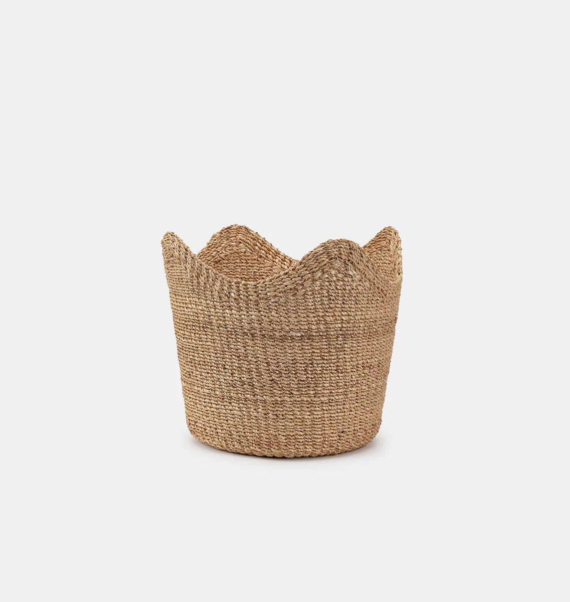 Handwoven Scallop Basket | Amber Interiors