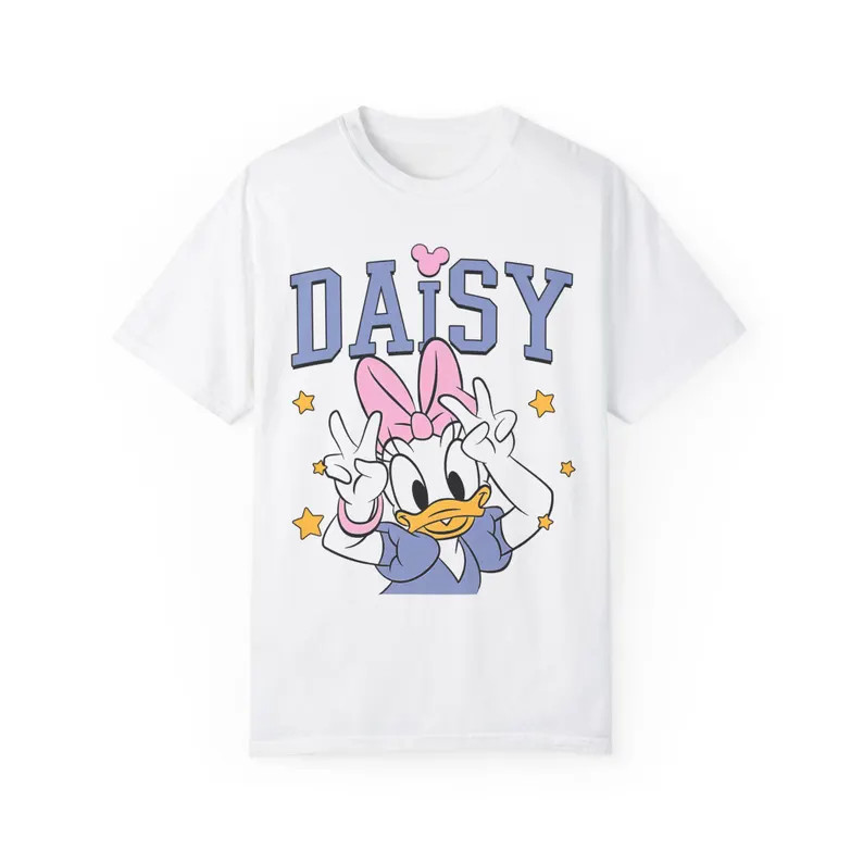 Classic Daisy Duck Comfort Colors Shirt, Retro Girl Disney T-shirt, Disneyland Girls Trip Matchin... | Etsy (Global)