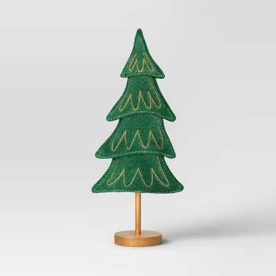 Fabric Christmas Tree Figurine - Wondershop™ Green | Target