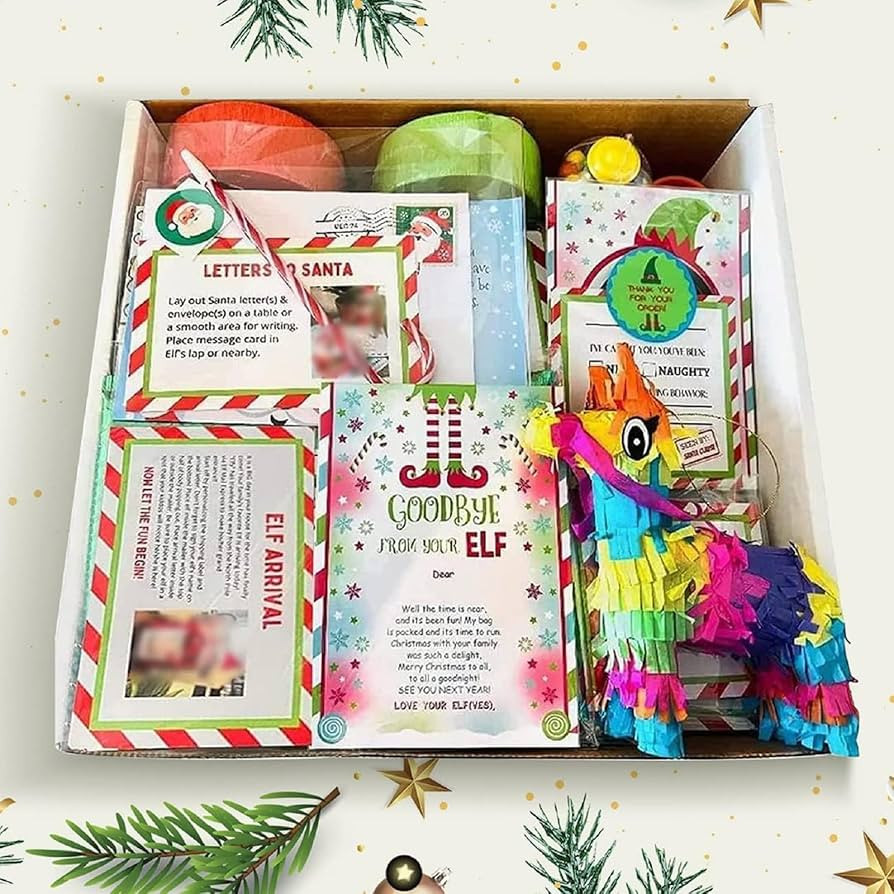 2023 Elf Kit 24 Days of Christmas, New Christmas Elf Kit, Fun Elf Accessories, Elf Mischief, Prop... | Amazon (US)