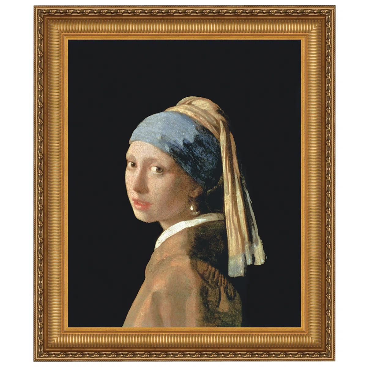 Vault W Artwork The Girl with a Pearl Earring, 1665 by Johannes Vermeer Framed Painting Print | W... | Wayfair North America