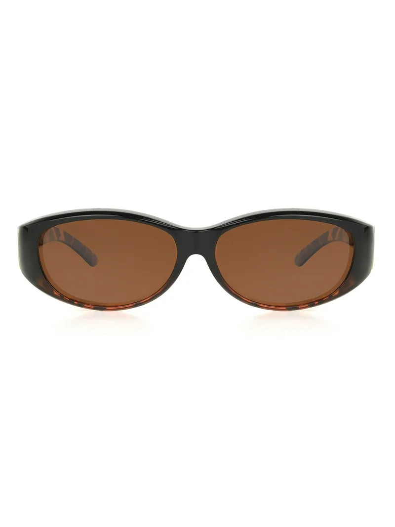 Foster Grant® Solar Shield® Tortoiseshell Oval Fitsover Women's Sunglasses | Walmart (US)