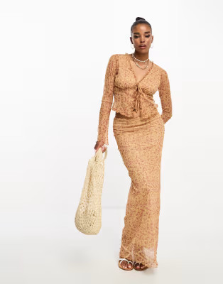 Miss Selfridge texture co-ord in floral | ASOS (Global)