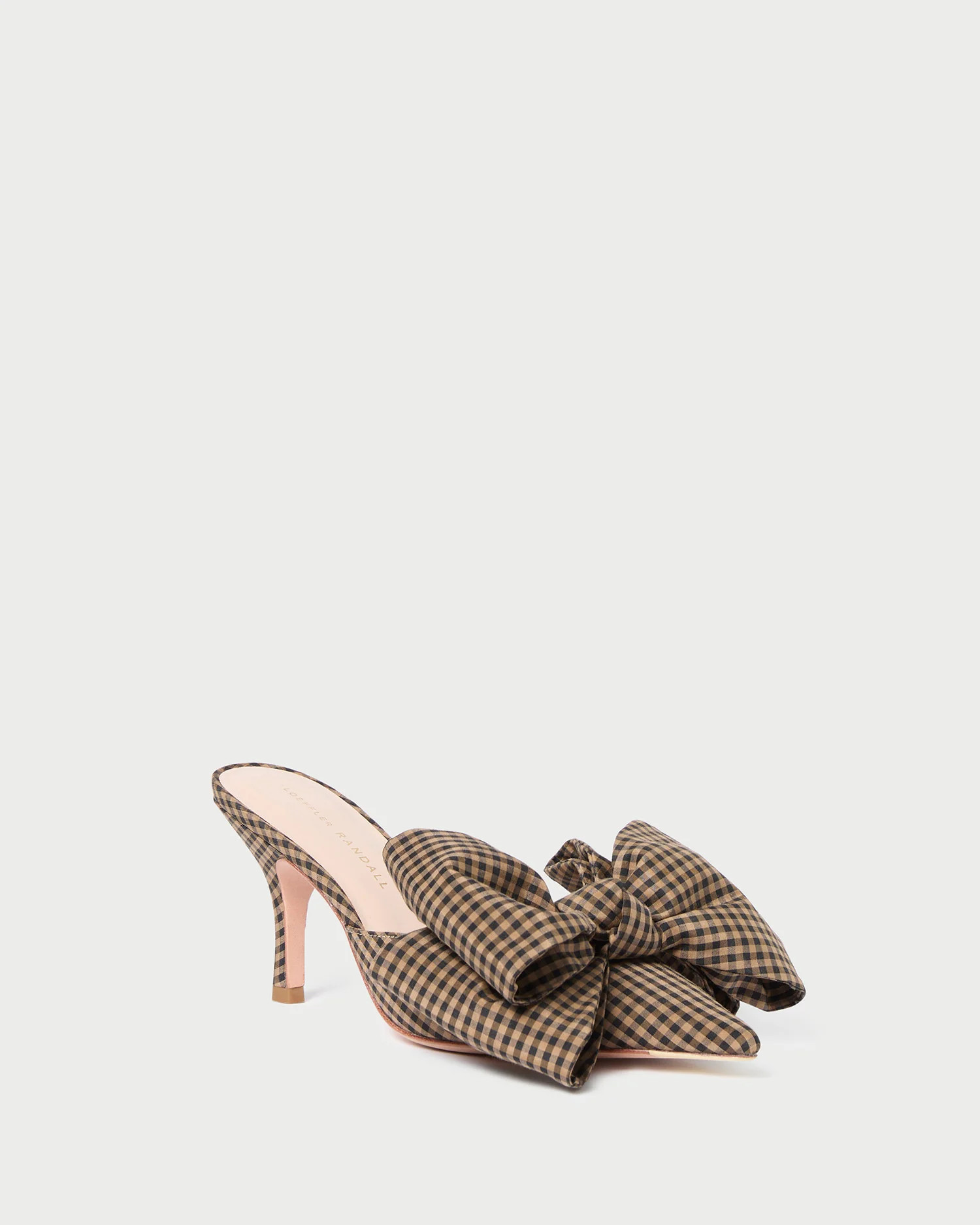 Margot Chocolate Moiré Bow Mule | Loeffler Randall
