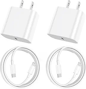 iPhone Charger Fast Charging, [Apple MFi Certified] 2Pack USB C Charger Block with 6FT USB C to L... | Amazon (US)