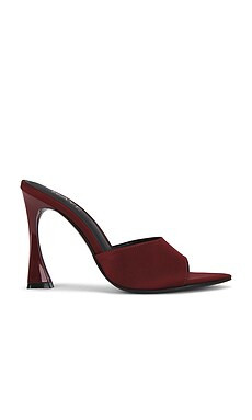 RAYE Cristina Sandal in Burgundy Satin from Revolve.com | Revolve Clothing (Global)