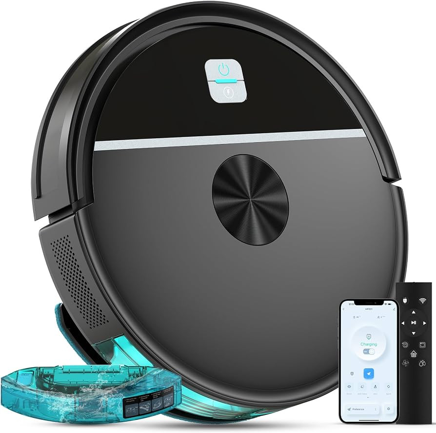 Robot Vacuum and Mop Combo,3500Pa Powerful Suction, with Wi-Fi/App/Remote,2 in 1 Mopping Robot Va... | Amazon (US)