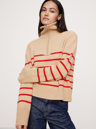 Cashmere Half-Zip Sweater | Banana Republic (US)