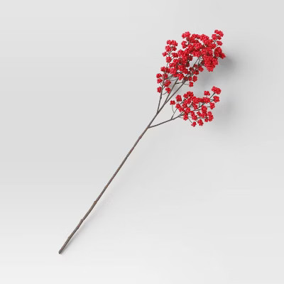 Red Berry Stem Arrangement - Threshold™ | Target