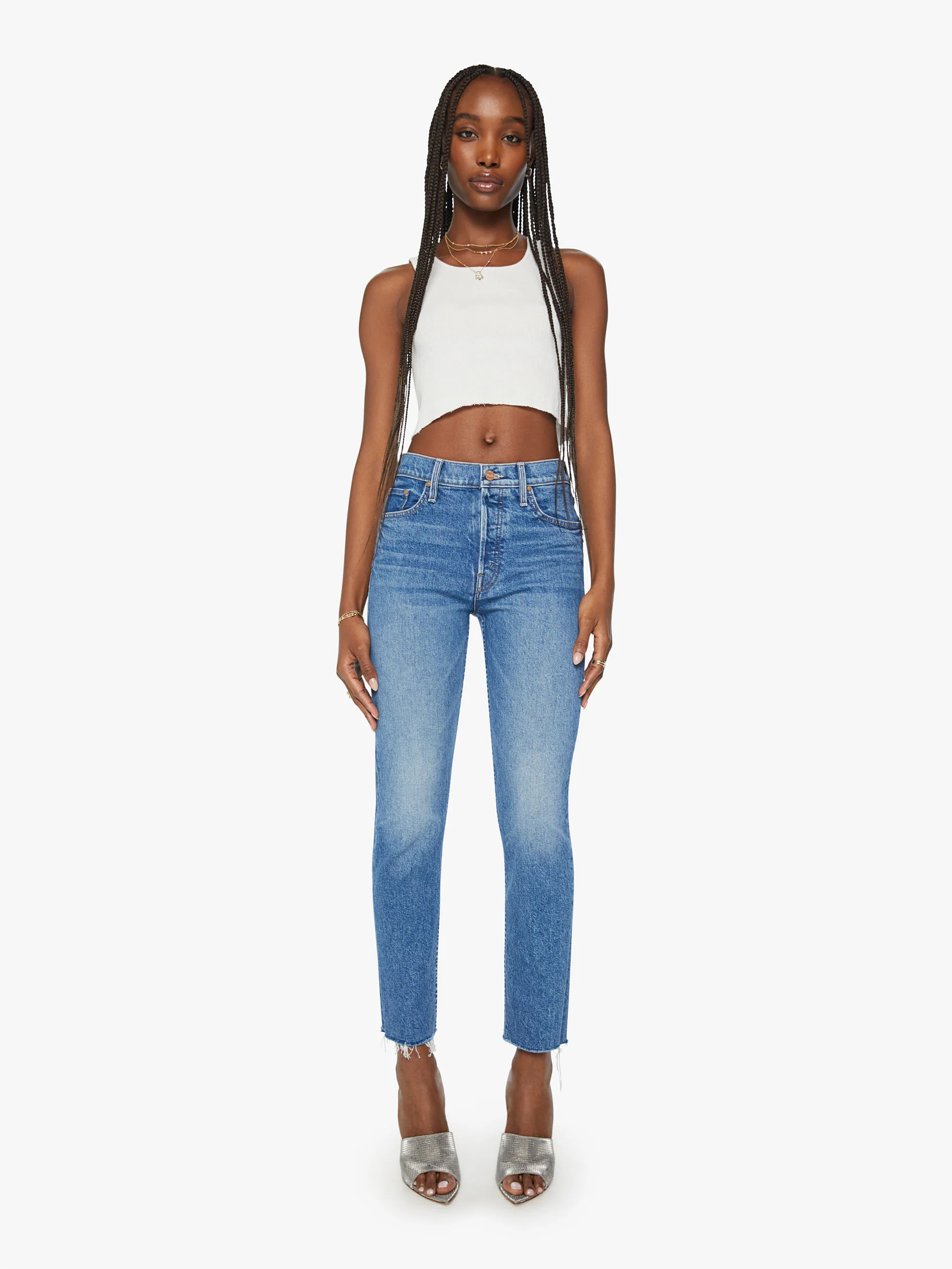 The Tomcat Ankle Fray | Mother Denim