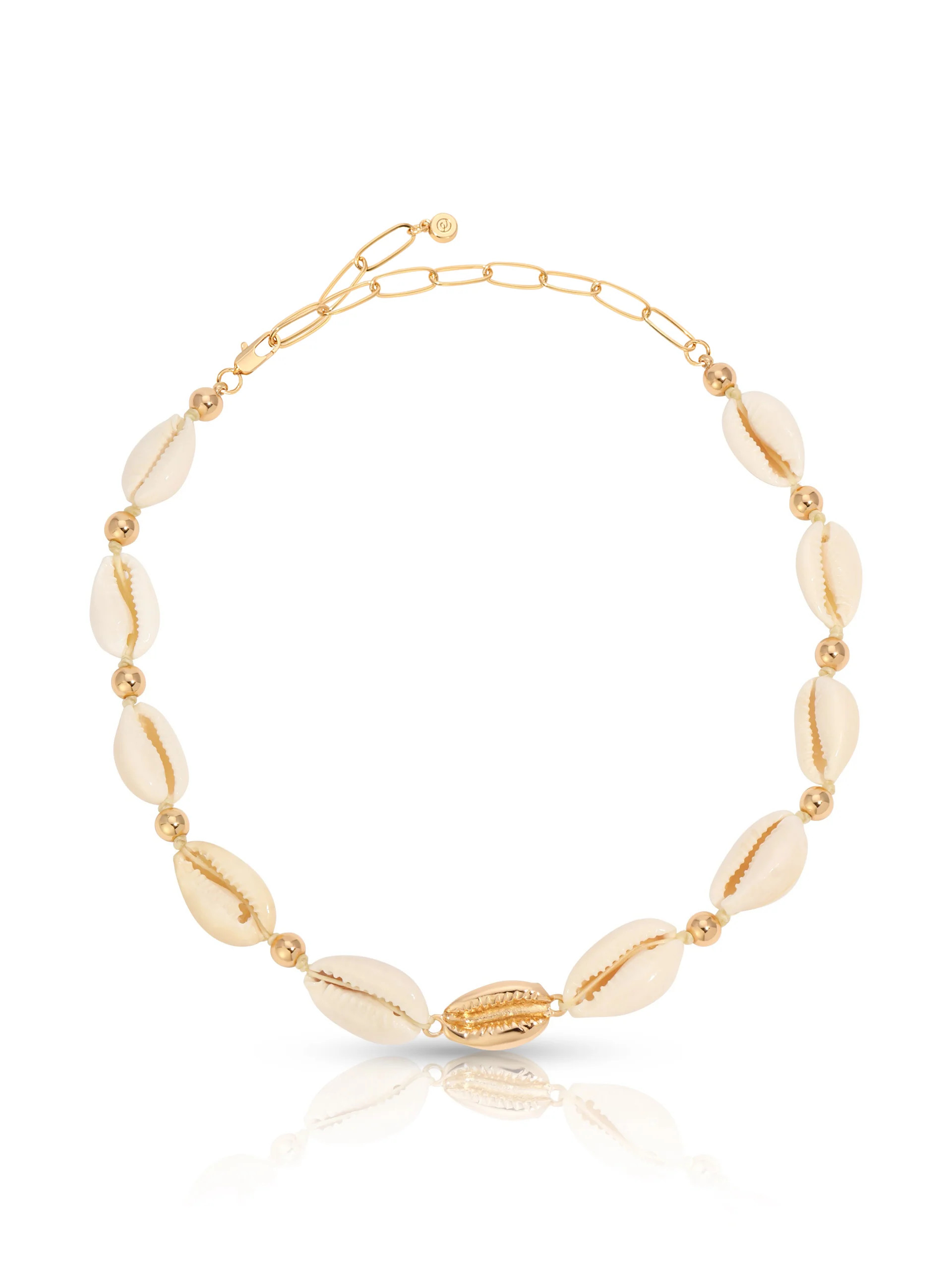 Ettika Jewelry | Shell & 18kt Gold Plated Necklace | Ettika