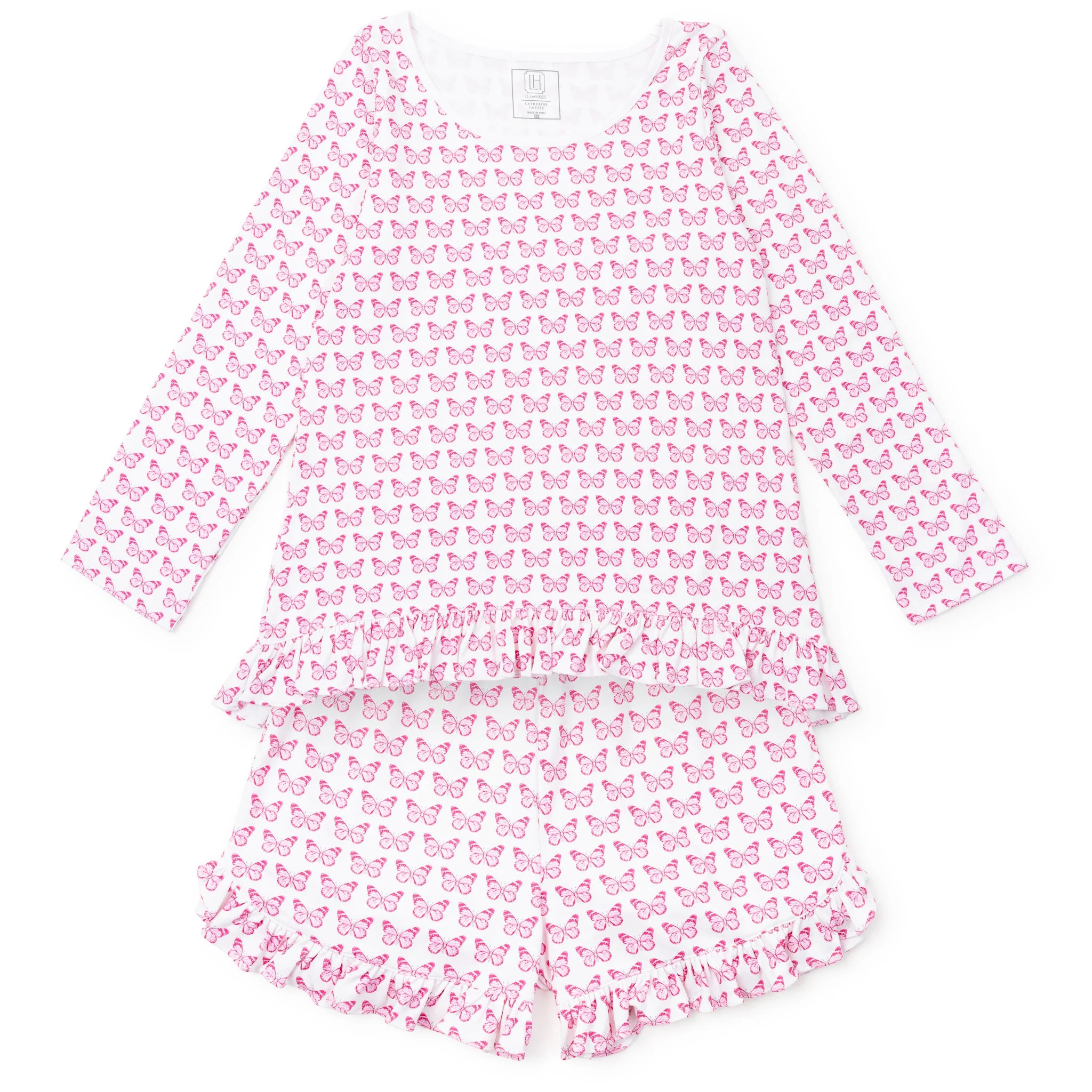 Kathryn Women's Pajama Short Set - Cartie Butterflies | Lila and Hayes