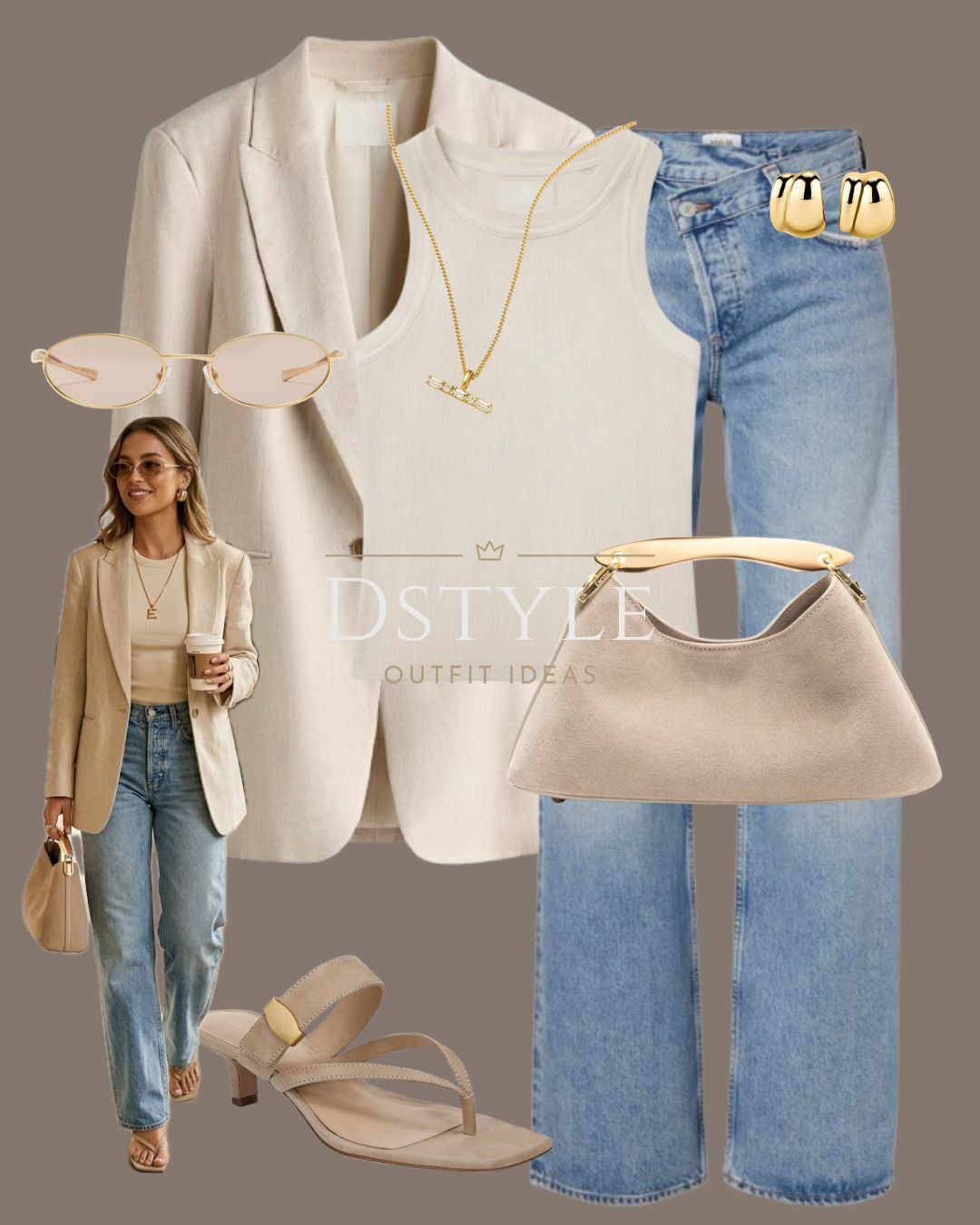 50 shades of beige (and we love it) ✨ This linen-blend blazer and cream bodysuit combo is the ultimate clean-girl aesthetic.
Tags: Clean Girl Aesthetic, Neutral Style, Linen Blazer, Cream Top, Summer Workwear.

#LTKootd #LTKWorkwear