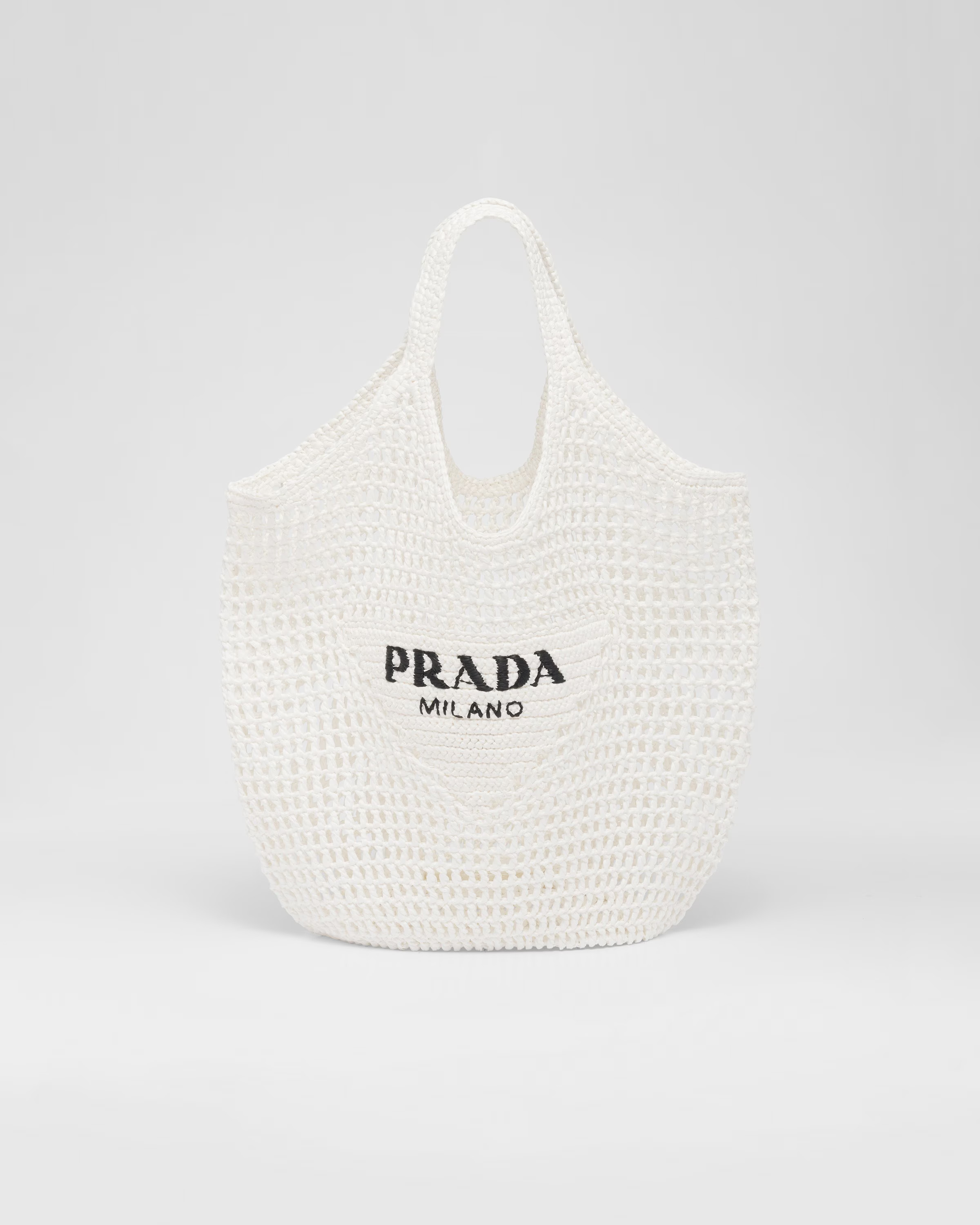 Raffia tote bag | Prada Spa US