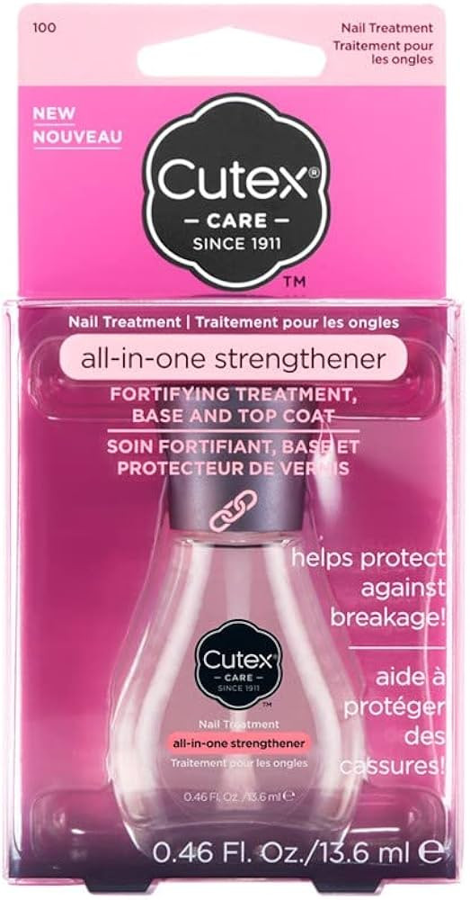 Revlon Cutex All-In-One Nail Strengthener Treatment, Base & Top Coat (13.6ml) for Weak & Damaged ... | Amazon (UK)