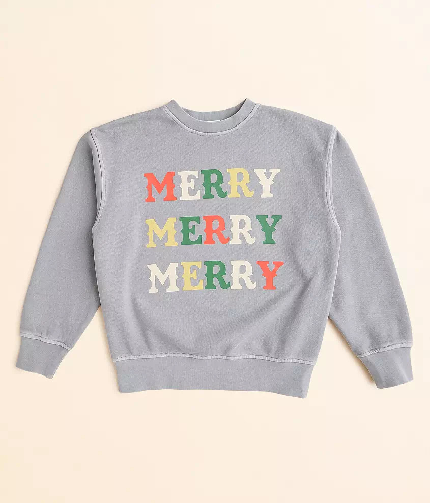 Girls - Merry Merry Merry Pullover | Buckle